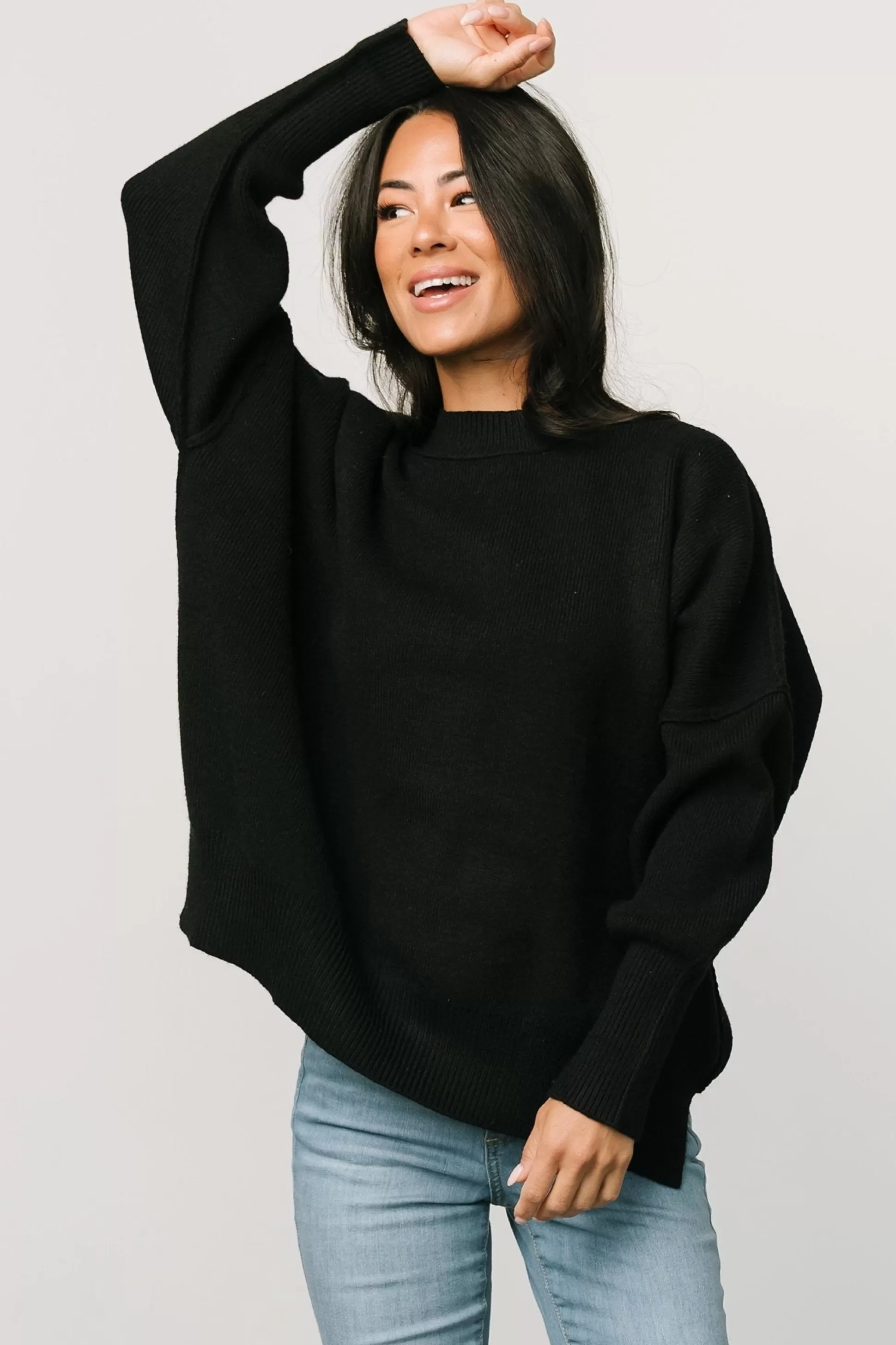 sweaters | WINTER ESSENTIALS | Baltic Born Jeremiah Knit Sweater | Black
