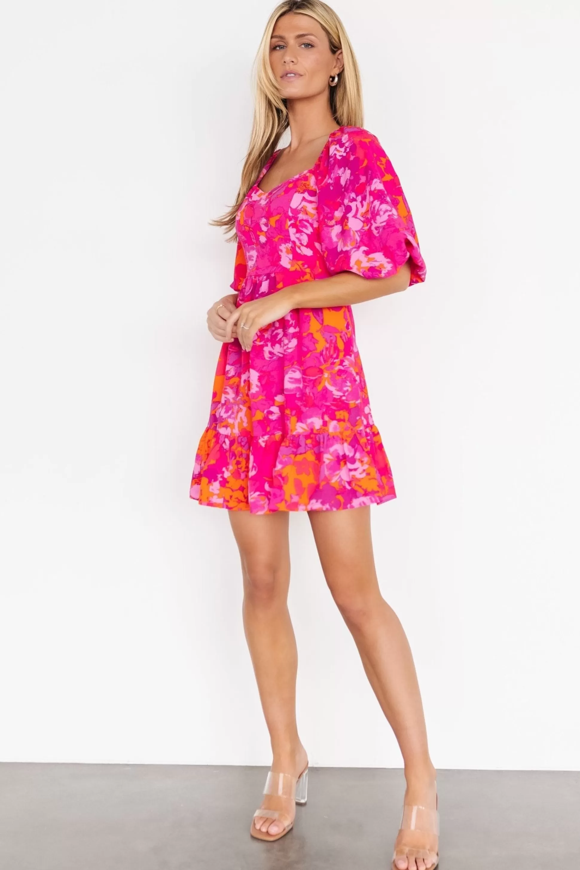 short dresses | Baltic Born Levy Sweetheart Mini Dress | Fuchsia Multi