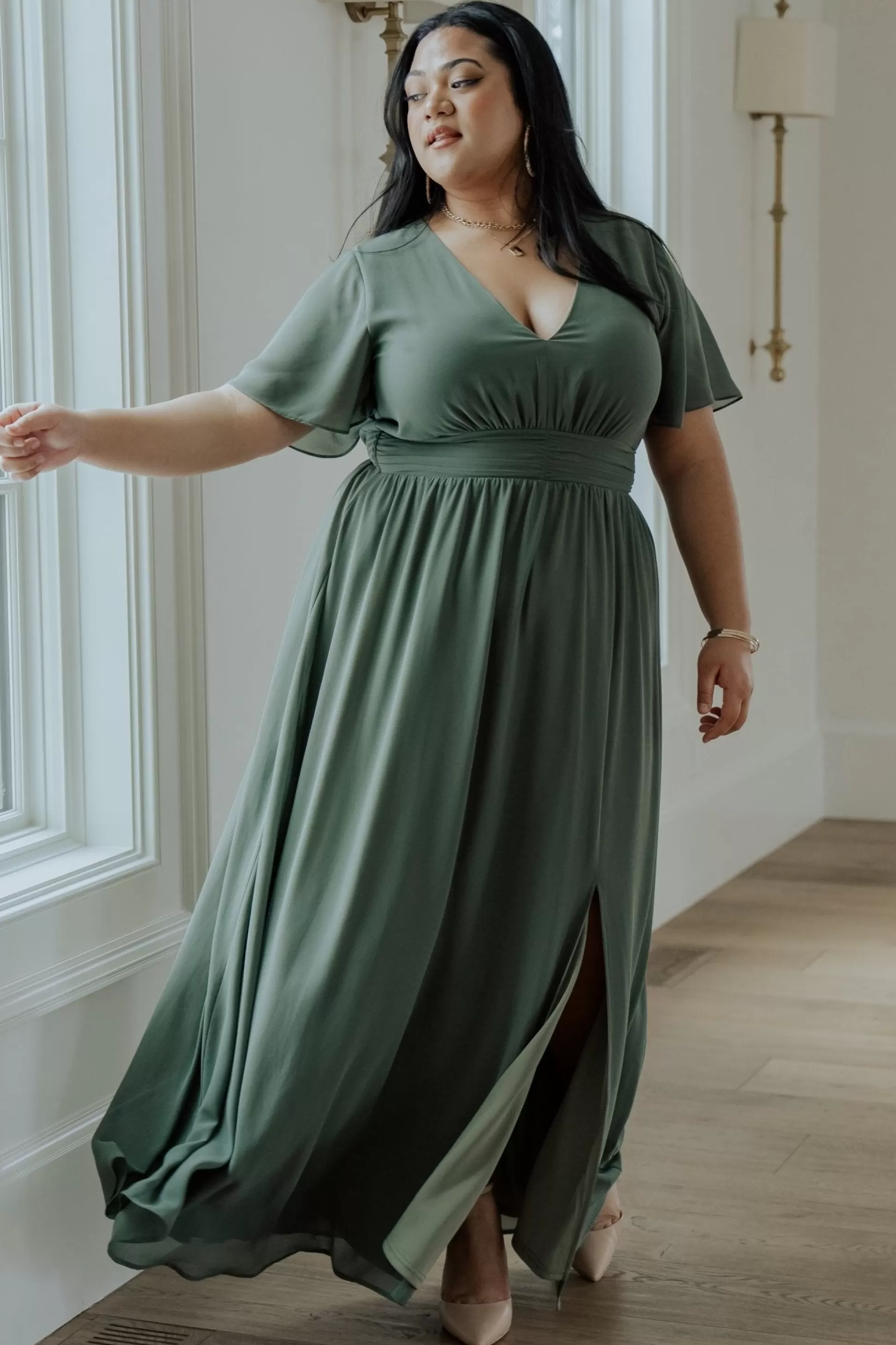 maxi dresses | WEDDING SUITE | Baltic Born Ramona Maxi Dress | Dark Sage