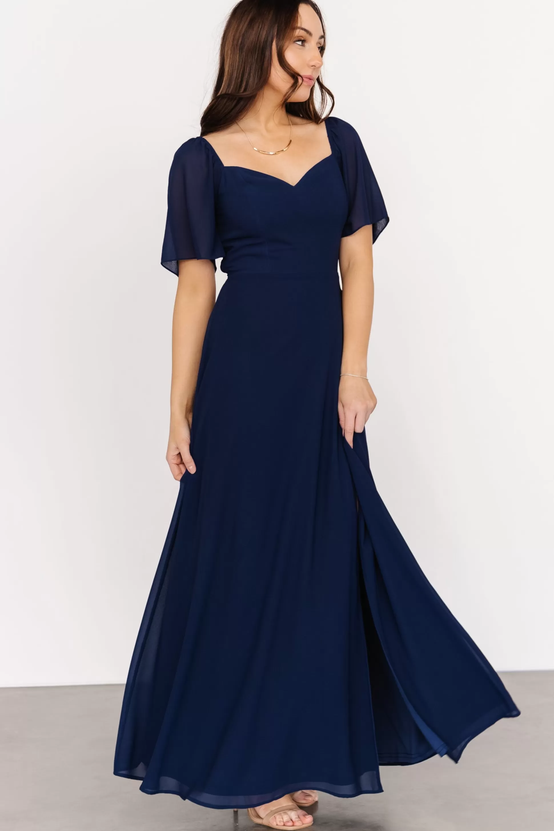 WEDDING SUITE | wedding guest | Baltic Born Sierra Sweetheart Maxi Dress | Navy