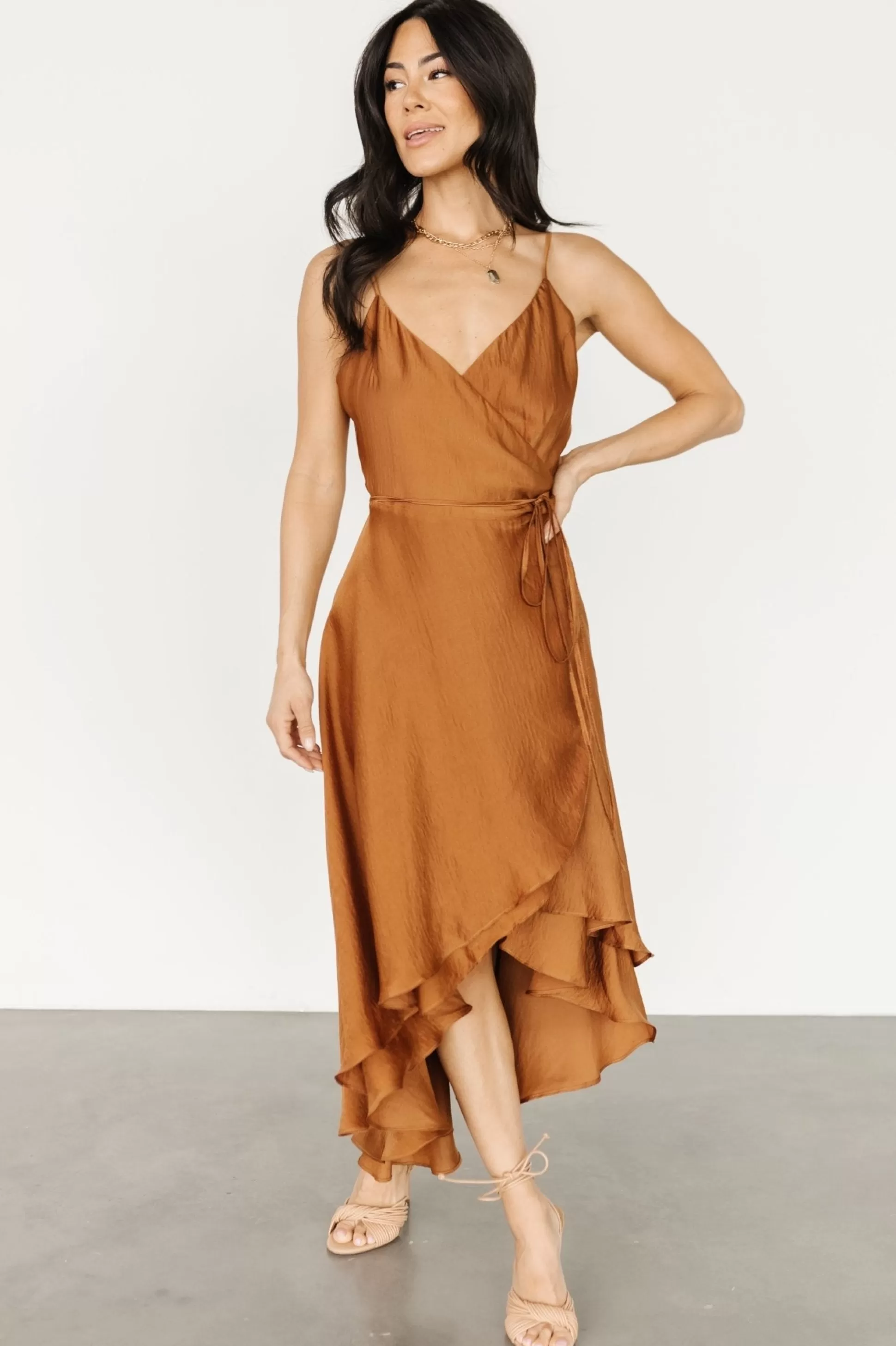 SALE | Baltic Born Steffi Tulip Wrap Dress | Bronze