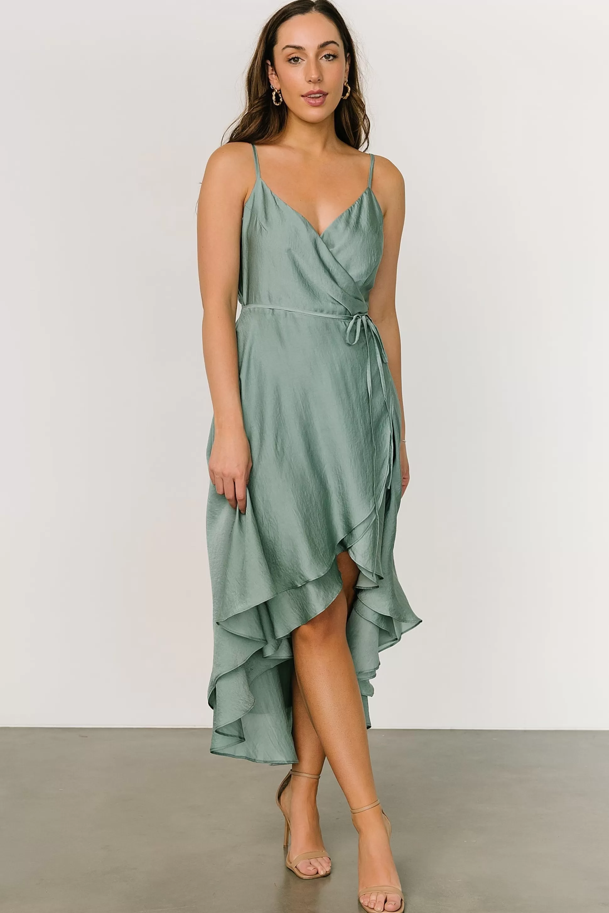 SALE | Baltic Born Steffi Tulip Wrap Dress | Eucalyptus