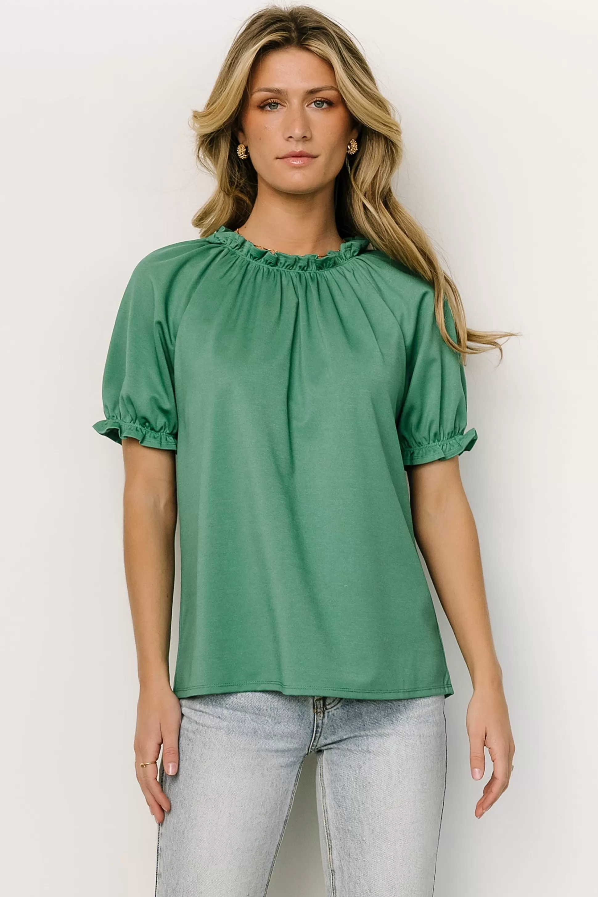 blouses + shirts | Baltic Born Vincent Top | Green